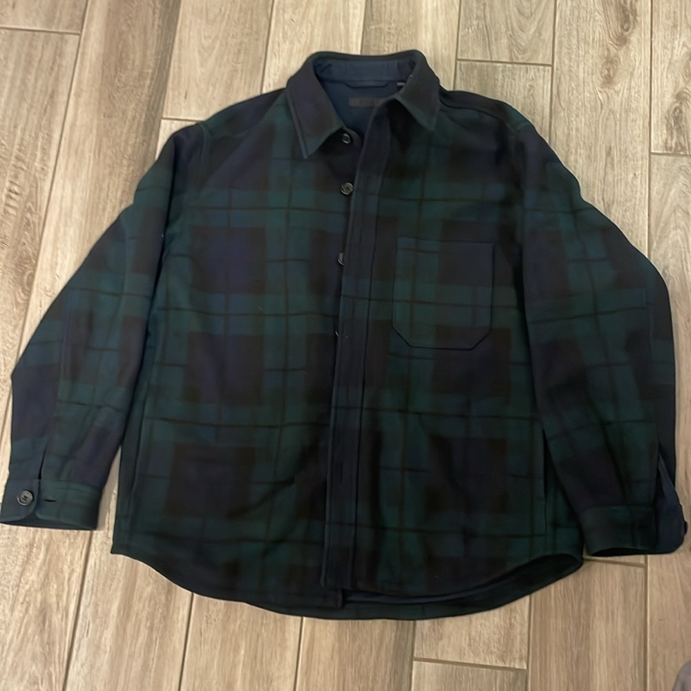 Checkered Green/Blue Overshirt Jacket XL